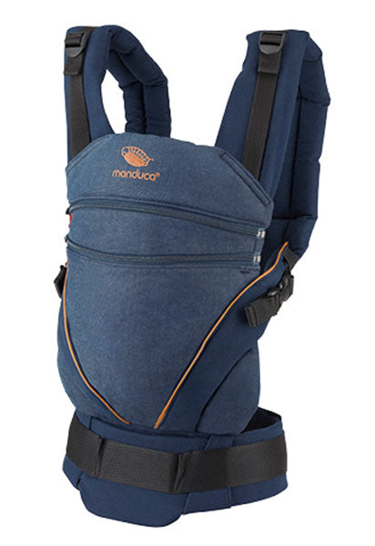 manduca XT Pure Cotton - DenimBlue/Toffee & FREE Pabobo Night Light (valued at rrp $20)