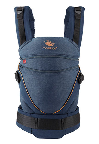 manduca XT Pure Cotton - DenimBlue/Toffee & FREE Pabobo Night Light (valued at rrp $20)