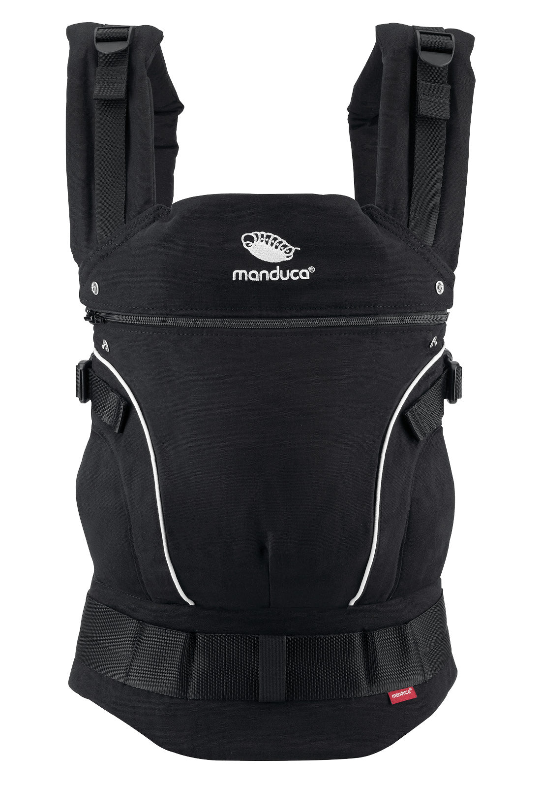 manduca First Pure Cotton carrier - NightBlack & FREE Size It Black (valued at rrp$24.95)