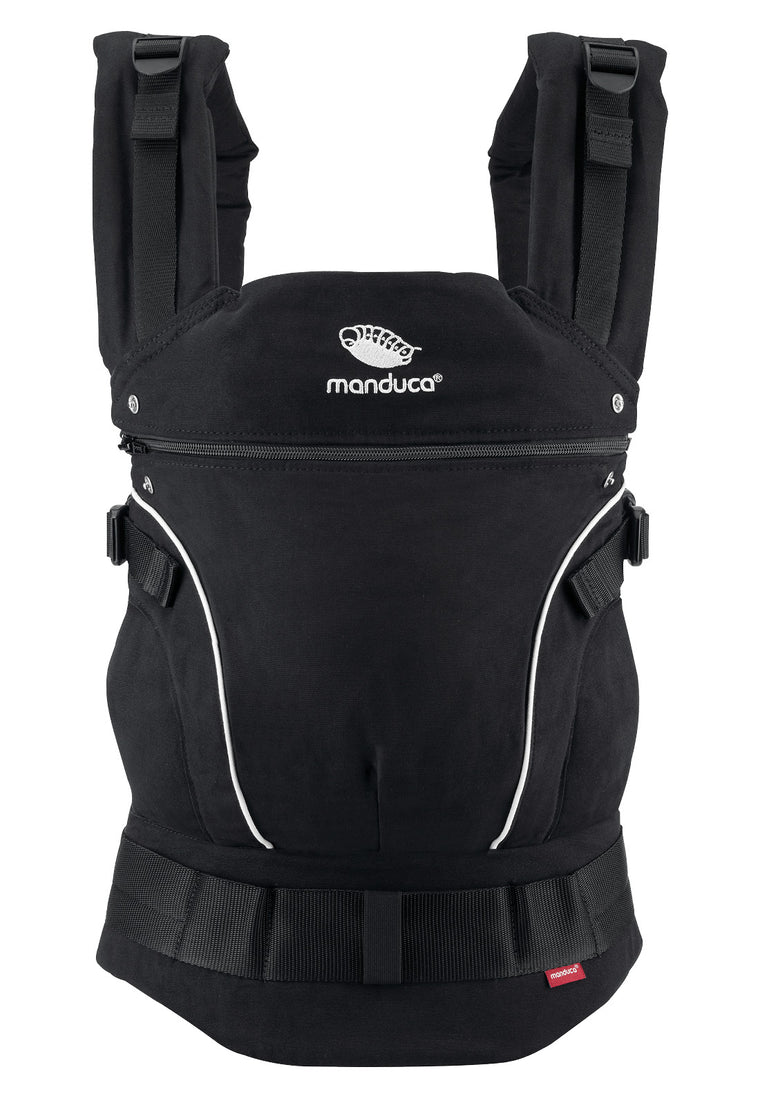 manduca First Pure Cotton carrier - NightBlack & FREE Size It Black (valued at rrp$24.95)