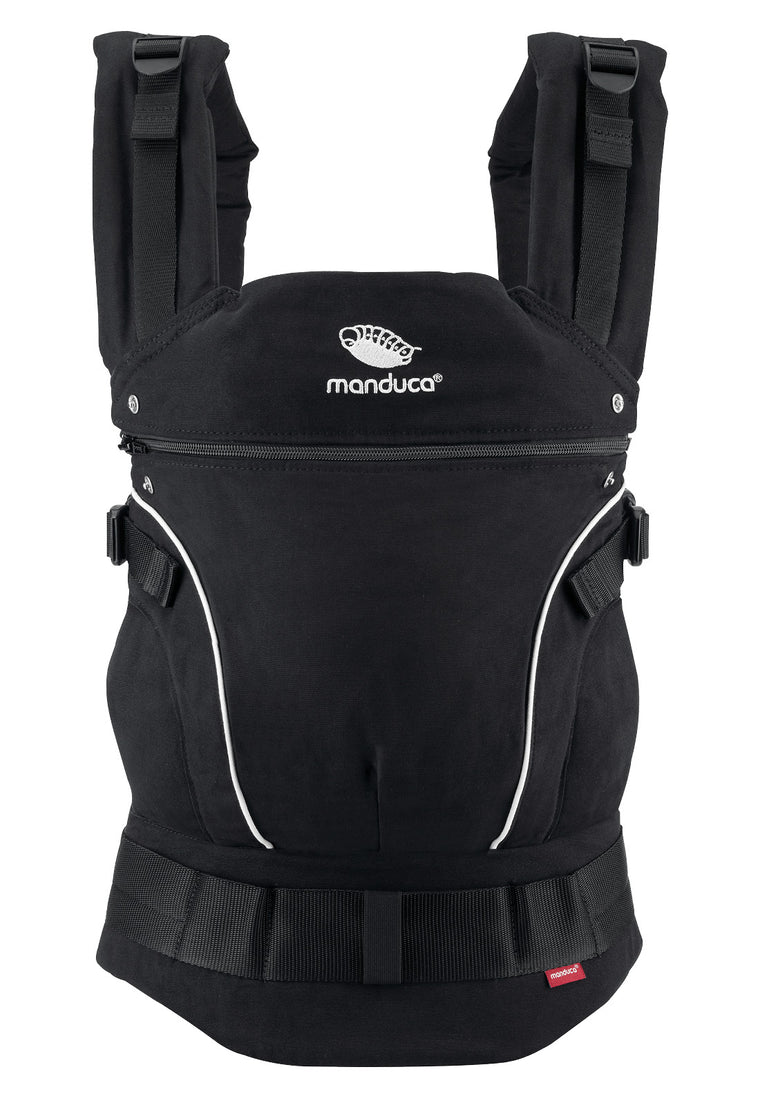 manduca First Pure Cotton carrier - NightBlack & FREE Size It (valued at rrp$24.95)